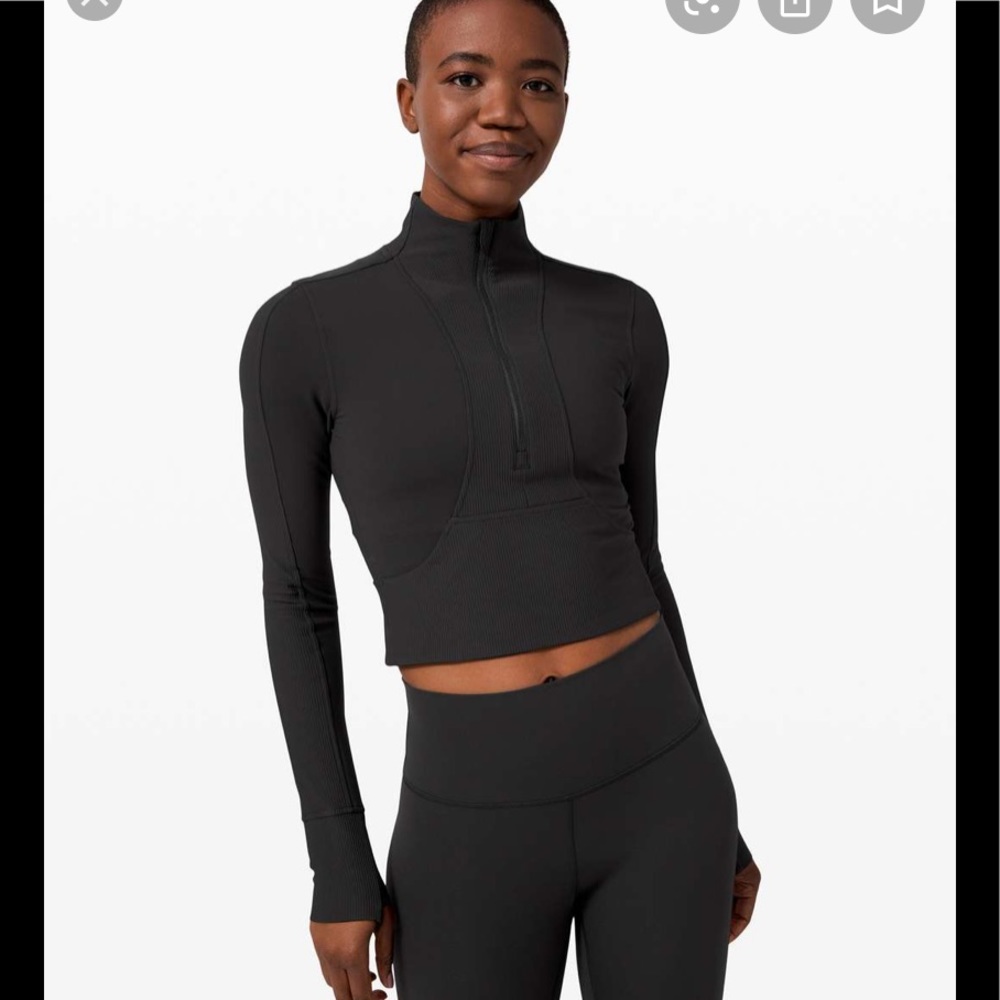 Lululemon take it in stride 1/2 zip size 4